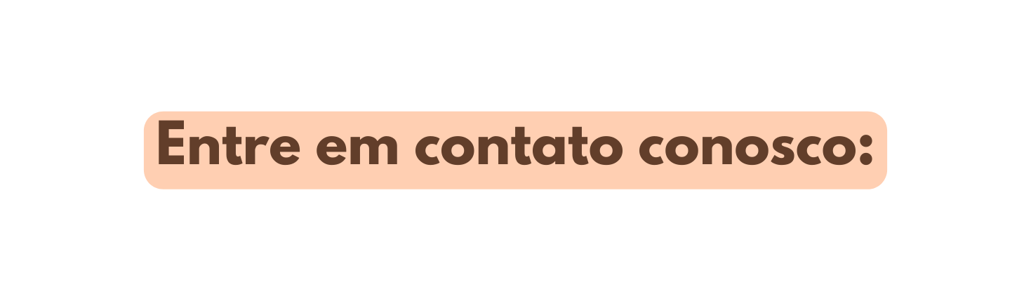Entre em contato conosco